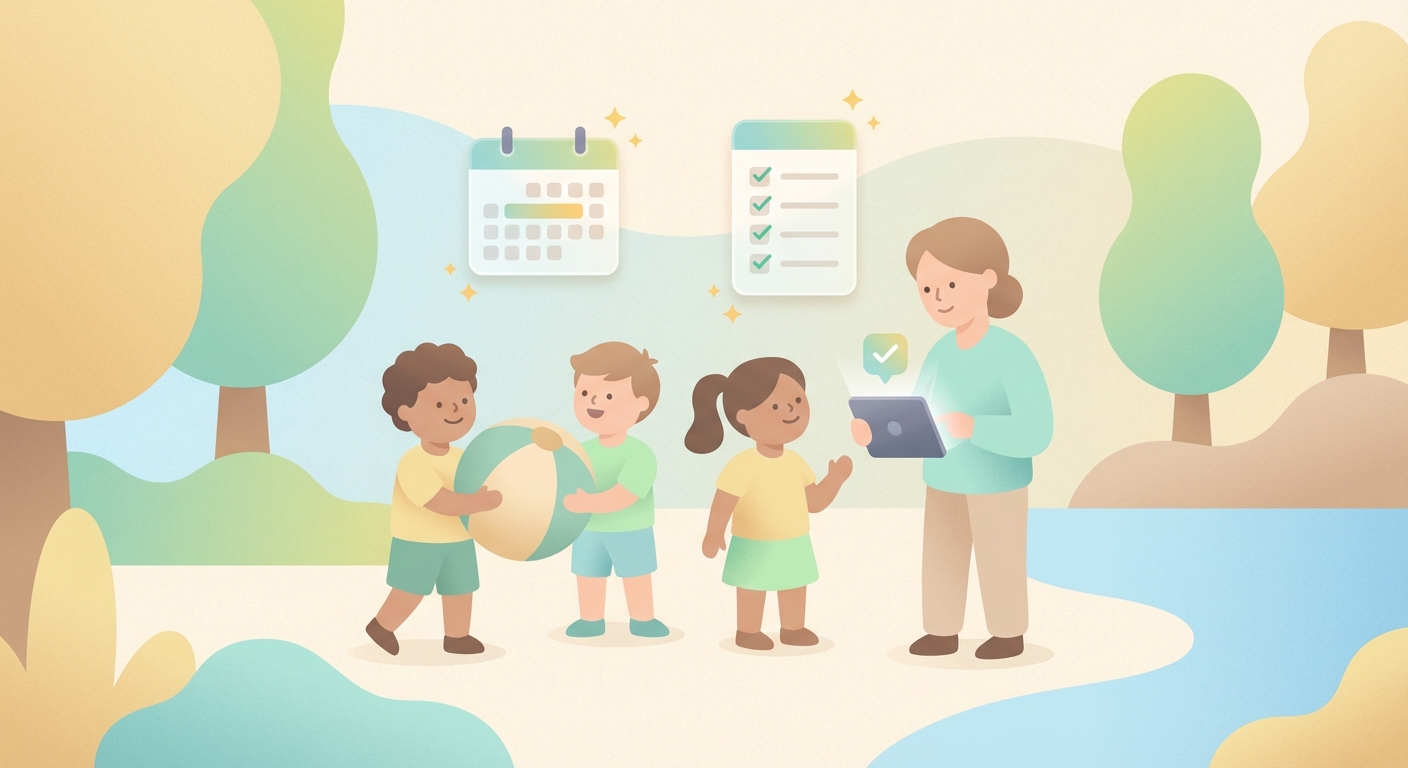 Summer camp registration at a community association