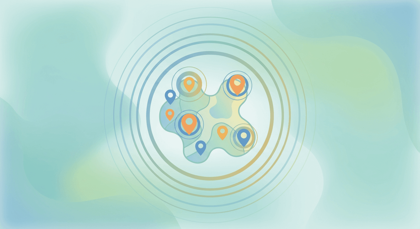 Map or boundary defining where a membership type applies